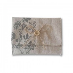 PORTATODO JUTE FLORAL