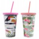 VASO PVC "FLAMENCOS"